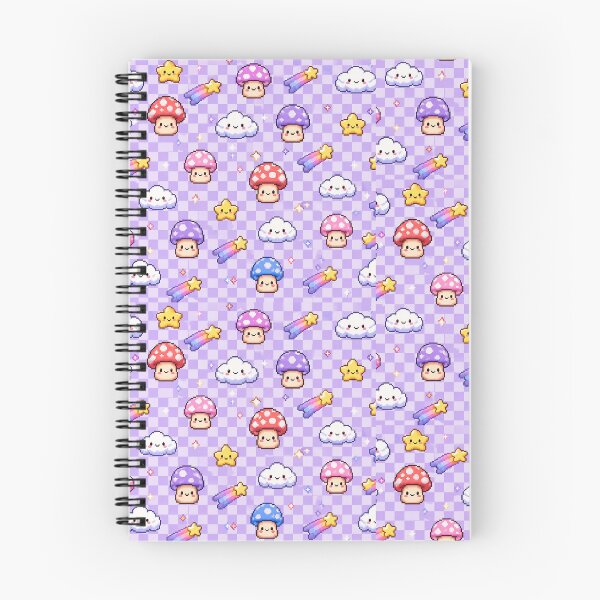 Item preview, Aesthetic Pastel Kawaii Mushroom Pattern designed and sold by Ink-verse-.