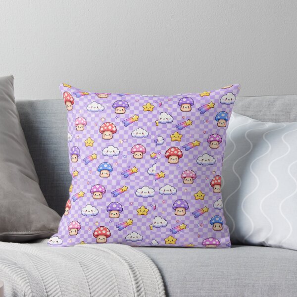 Item preview, Aesthetic Pastel Kawaii Mushroom Pattern designed and sold by Ink-verse-.