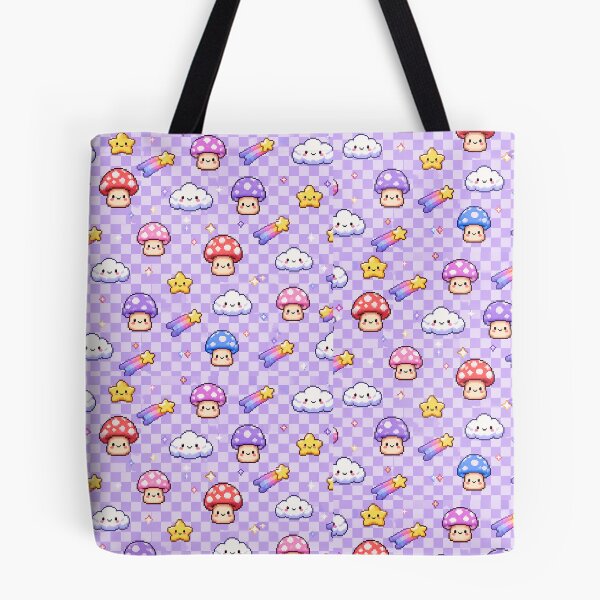 Item preview, Aesthetic Pastel Kawaii Mushroom Pattern designed and sold by Ink-verse-.