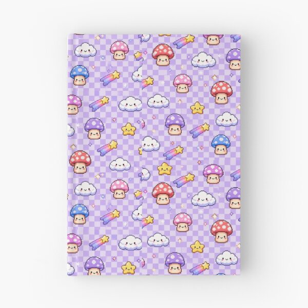 Item preview, Aesthetic Pastel Kawaii Mushroom Pattern designed and sold by Ink-verse-.