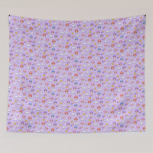 Item preview, Aesthetic Pastel Kawaii Mushroom Pattern designed and sold by Ink-verse-.