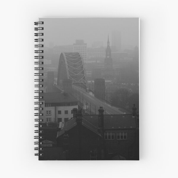 Item preview, Fog Over Newcastle Upon Tyne, Black and White Photo designed and sold by Ryan  Ten.