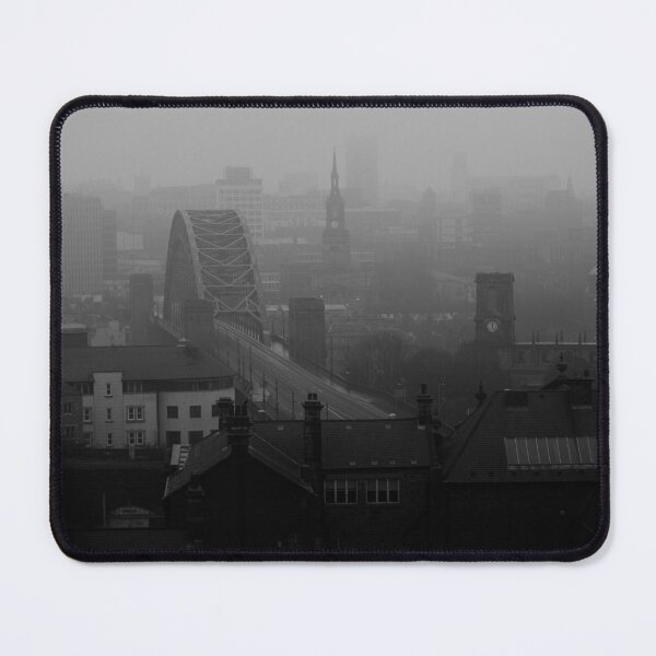 Item preview, Fog Over Newcastle Upon Tyne, Black and White Photo designed and sold by Ryan Ten.
