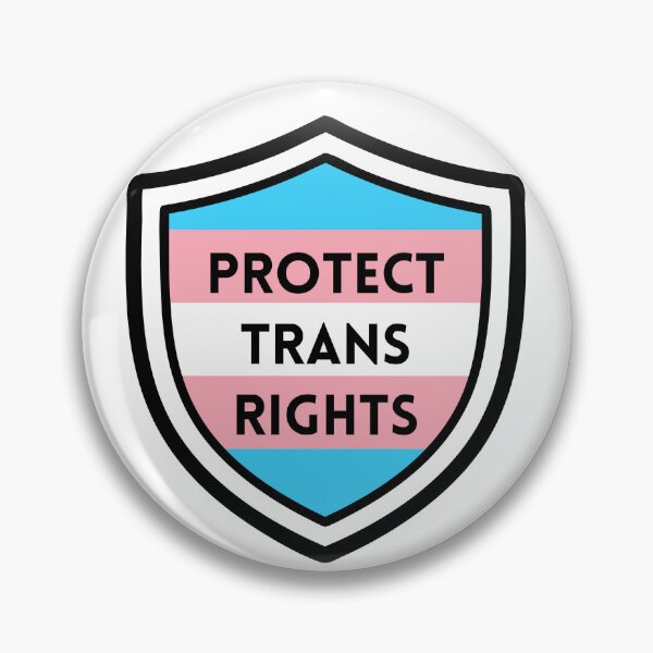 Item preview, Protect Trans Rights Shield designed and sold by CarefulCreation.