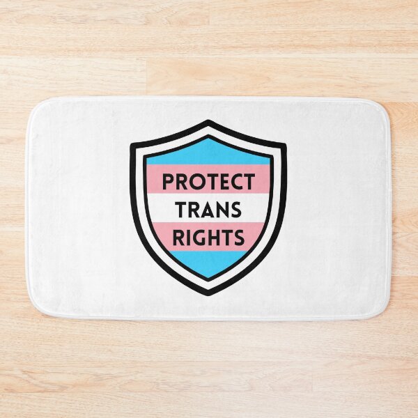 Item preview, Protect Trans Rights Shield designed and sold by CarefulCreation.