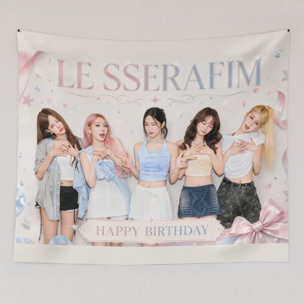 Item preview, HAPPY BIRTHDAY of LE SSERAFIM (KPOP) designed and sold by jaofnn.
