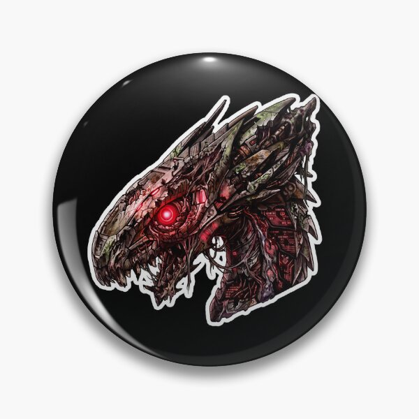 Item preview, Undead Cyber Dragon Zombie Mecha Grimdark Wasteland Sticker designed and sold by bug4j_DragonLab.
