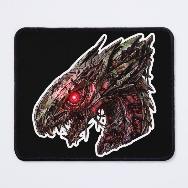 Item preview, Undead Cyber Dragon Zombie Mecha Grimdark Wasteland Sticker designed and sold by bug4j_DragonLab.