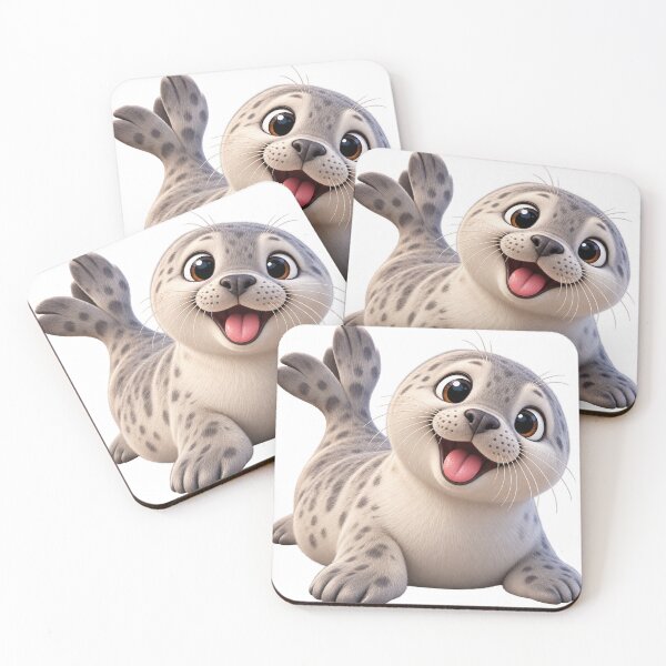Item preview, Cute Baby Seal – Funny Arctic Seal designed and sold by LST-Desings.