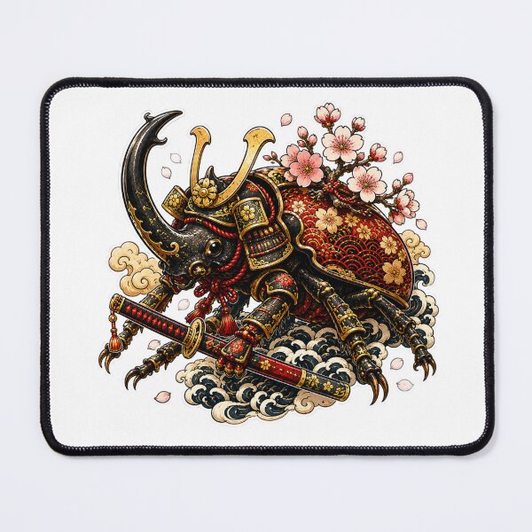 Item preview, Samurai Rhinoceros Beetle | Japanese Warrior Scarab | Cherry Blossom Armor designed and sold by MrDev.