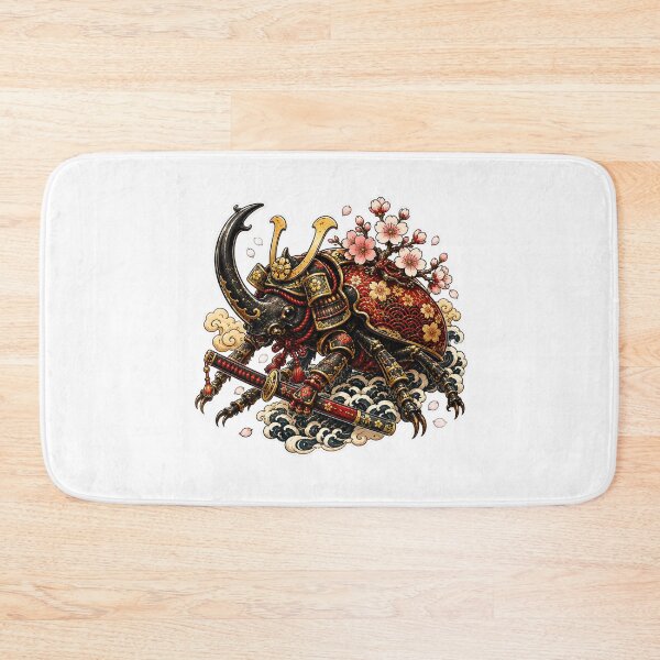 Item preview, Samurai Rhinoceros Beetle | Japanese Warrior Scarab | Cherry Blossom Armor designed and sold by MrDev.