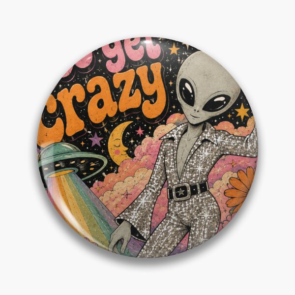 Item preview, Retro Disco Alien Cosmic Sticker designed and sold by Manifestor92.
