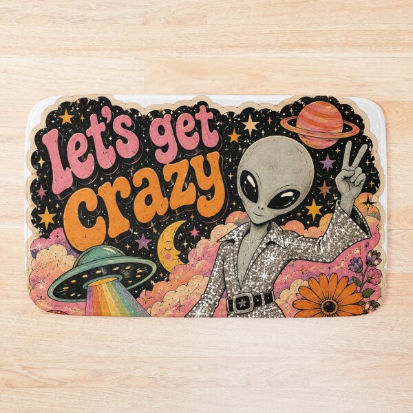 Item preview, Retro Disco Alien Cosmic Sticker designed and sold by Manifestor92.