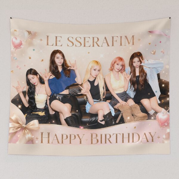 Item preview, HAPPY BIRTHDAY of LE SSERAFIM (KPOP) designed and sold by jaofnn.