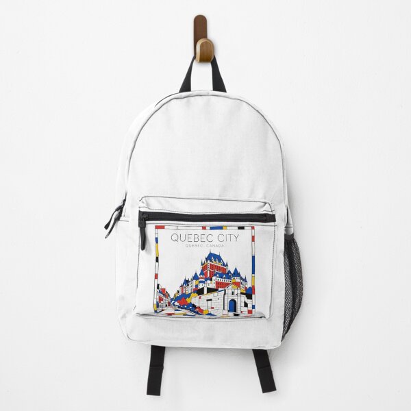 Item preview, Quebec City Mondrian style poster 3D designed and sold by CMYKStudio.