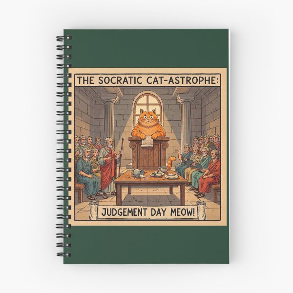 Item preview, The Socratic Cat-astrophe: Judgement Day Meow! designed and sold by codex antique.