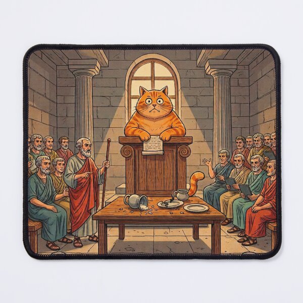 Item preview, The Socratic Cat-astrophe: Judgement Day Meow! designed and sold by codex antique.