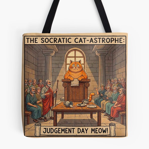 Item preview, The Socratic Cat-astrophe: Judgement Day Meow! designed and sold by codex antique.