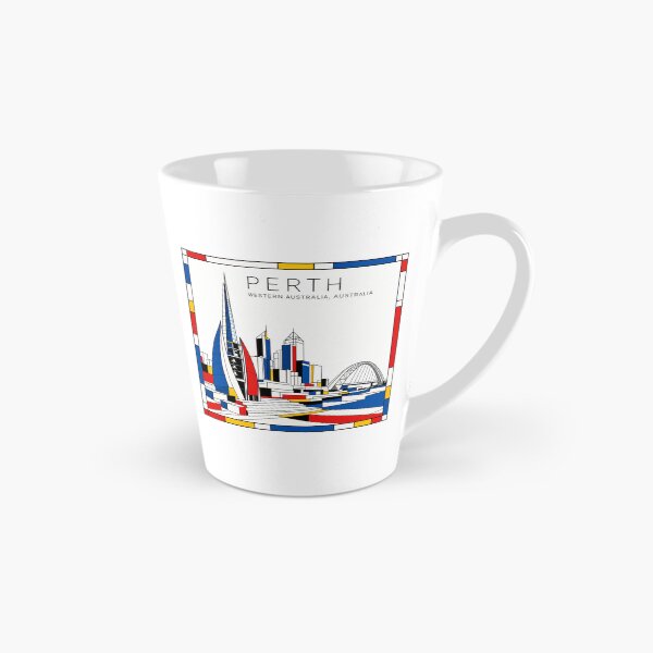 Item preview, Perth Mondrian style poster 3D designed and sold by CMYKStudio.