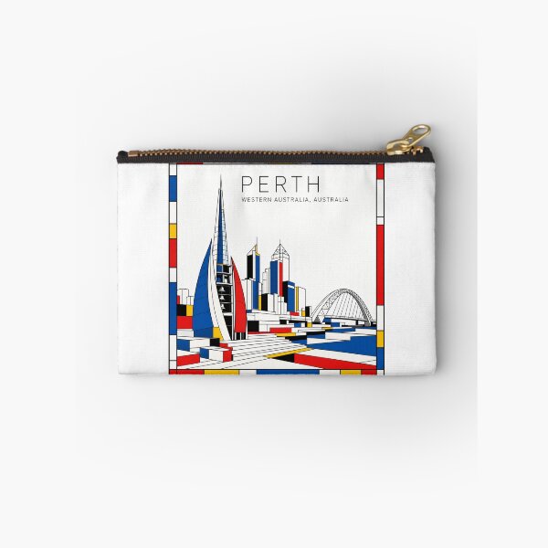 Item preview, Perth Mondrian style poster 3D designed and sold by CMYKStudio.