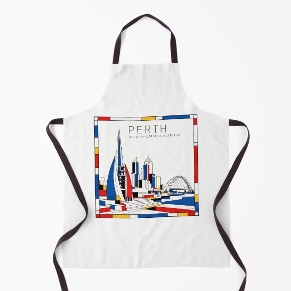 Item preview, Perth Mondrian style poster 3D designed and sold by CMYKStudio.