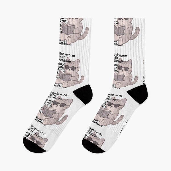 Item preview, Bookworm with Attitude Cool Cat designed and sold by DOVE Creative Studios.