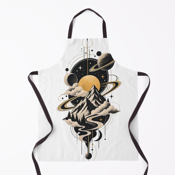 Item preview, Retro Cosmic Mountain Emblem designed and sold by moditeck.