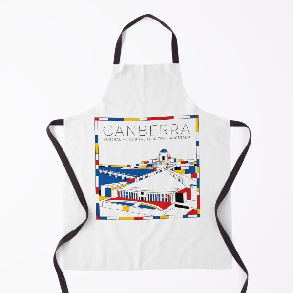 Item preview, Canberra Mondrian style poster 3D designed and sold by CMYKStudio.