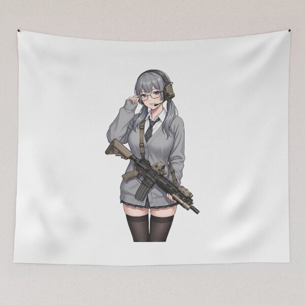 Item preview, Tactical School Girl - Anime Special Ops designed and sold by RAWLIFEGRAPHIC.
