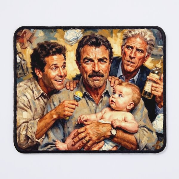 Item preview, Three Men and a Baby Comedy Fine Art Tribute designed and sold by Art's Diner.