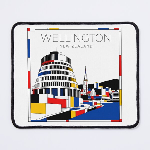 Item preview, Wellington Mondrian style poster 3D designed and sold by CMYKStudio.