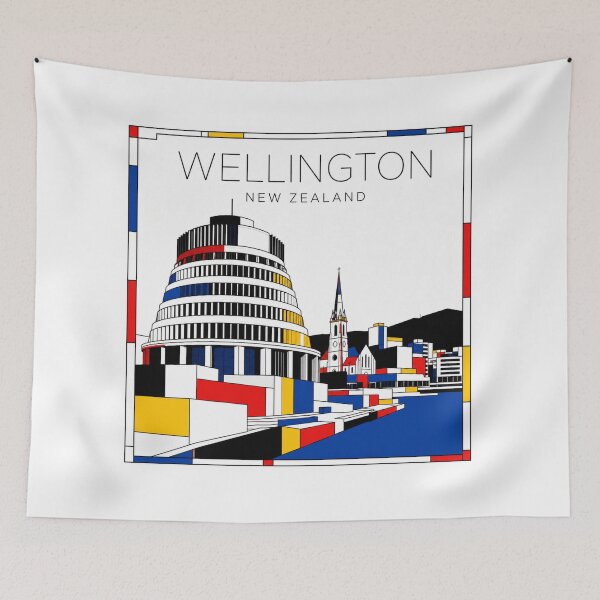Item preview, Wellington Mondrian style poster 3D designed and sold by CMYKStudio.