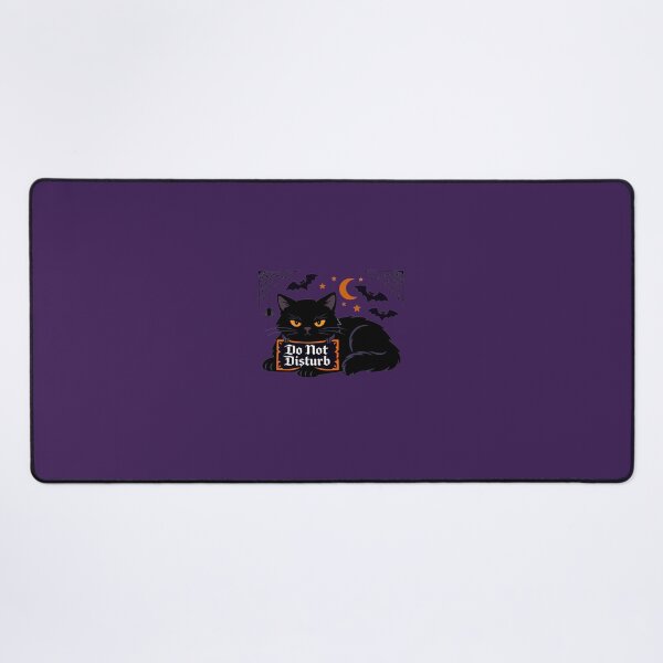 Item preview, Grumpy Black Cat Do Not Disturb Spooky Season designed and sold by Cherie-verse.