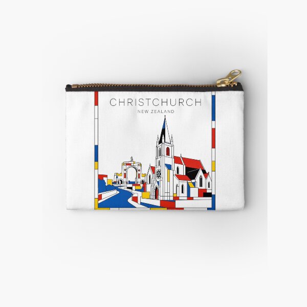 Item preview, Christchurch Mondrian style poster 3D designed and sold by CMYKStudio.