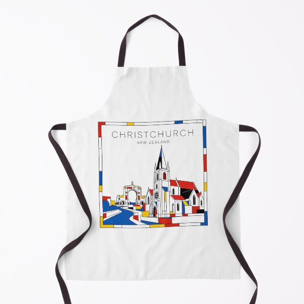 Item preview, Christchurch Mondrian style poster 3D designed and sold by CMYKStudio.