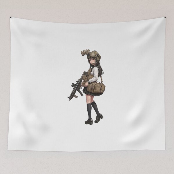 Item preview, Tactical School Girl - Anime Special Ops designed and sold by RAWLIFEGRAPHIC.