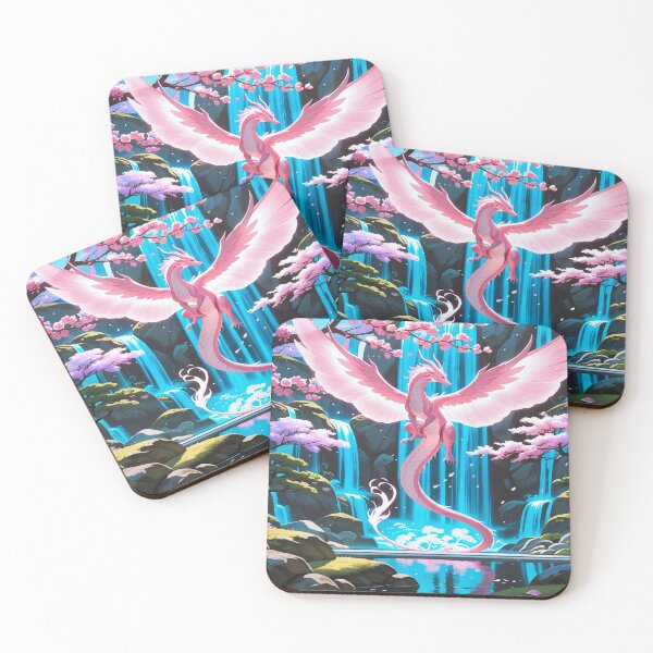 Item preview, Epic 4K Pink Phoenix Fantasy Dragon Art designed and sold by Freestyle Prints.
