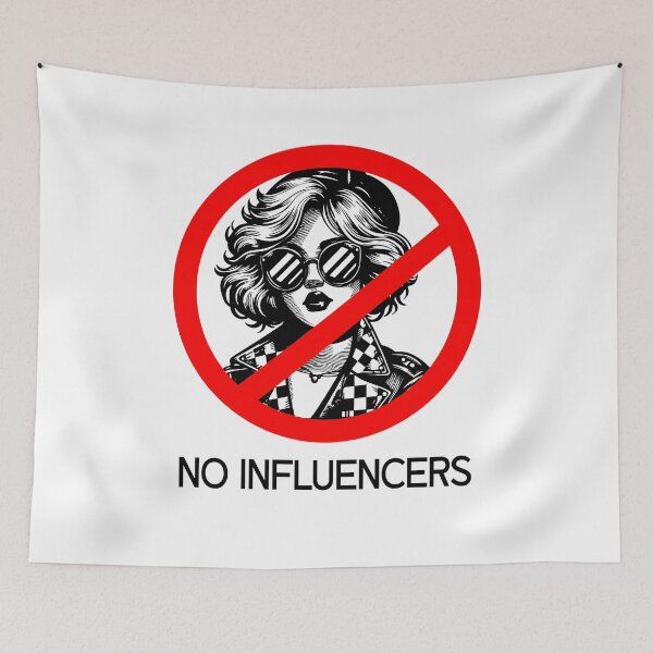 Item preview, No influencers designed and sold by OneLittleCrow.