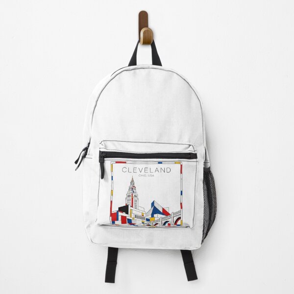 Item preview, Cleveland Mondrian style poster 3D designed and sold by CMYKStudio.