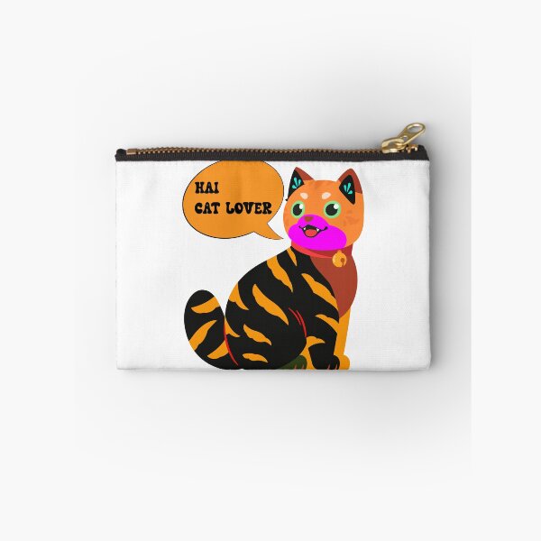 Item preview, Cute Orange Tabby Cat - "Hai Cat Lover" Speech Bubble Art designed and sold by manojbalan1968.