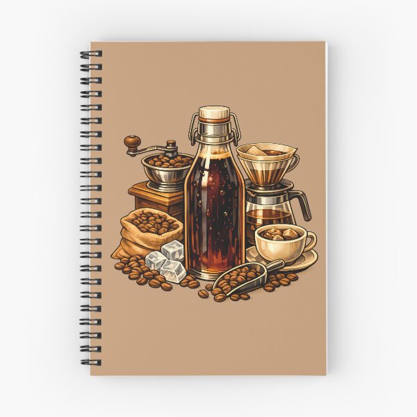 Item preview, Bottle of cold brew coffee with coffee beans designed and sold by Daily Quirk.