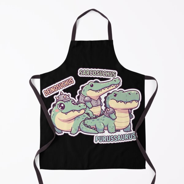 Item preview, Prehistoric Crocodilian Cute Kawaii Trio – Deinosuchus Sarcosuchus Purussaurus designed and sold by redsharkuk.