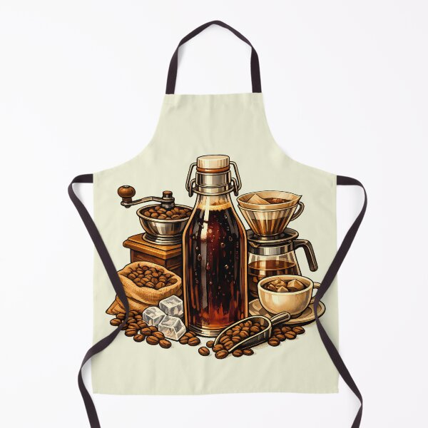 Item preview, Bottle of cold brew coffee with coffee beans designed and sold by Daily Quirk.