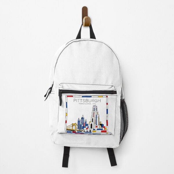 Item preview, Pittsburgh Mondrian style poster 3D designed and sold by CMYKStudio.