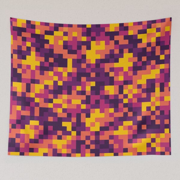 Item preview, Pixels of the Cybernetic Sunset designed and sold by JEMAR Designs.