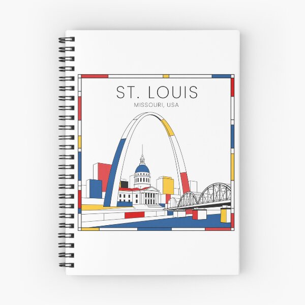 Item preview, St. Louis Mondrian style poster 3D designed and sold by CMYKStudio.