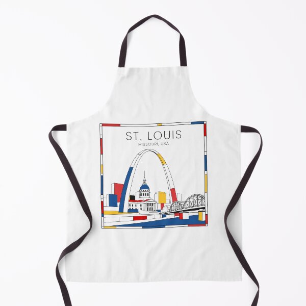 Item preview, St. Louis Mondrian style poster 3D designed and sold by CMYKStudio.