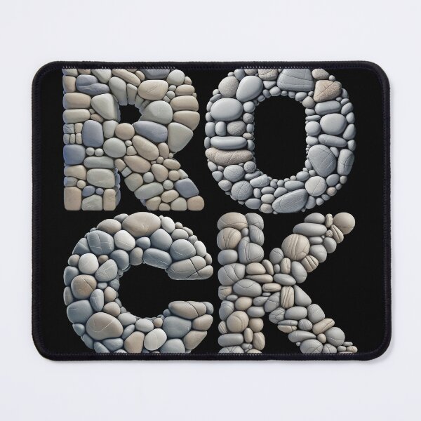 Item preview, COBBLESTONES LETTERS SPEL ROCK designed and sold by ART-TYPE.