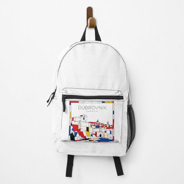 Item preview, Dubrovnik Mondrian style poster 3D designed and sold by CMYKStudio.