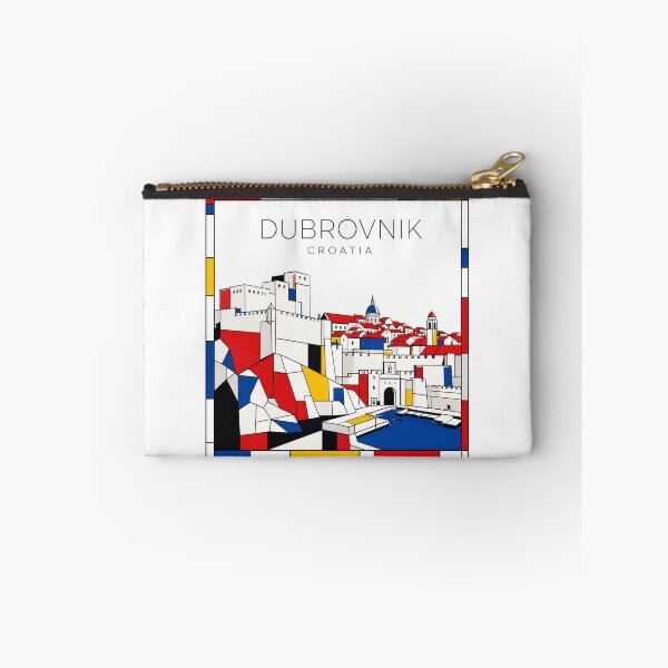 Item preview, Dubrovnik Mondrian style poster 3D designed and sold by CMYKStudio.